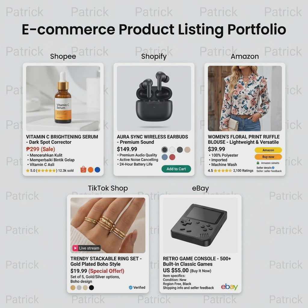 E-commerce Product Listing